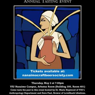 Flyer for "Raise Your Glass to the Past" event, May 2.