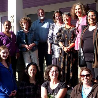 Nicole, Lisa, Bethany, Bel; (back row, left) Shakira and (back row, right) Alicia. 
