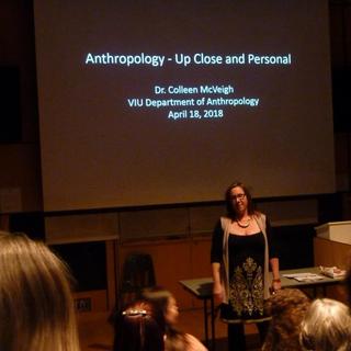 Dr. Colleen McVeigh, keynote speaker, Anthropology Forum 2018
