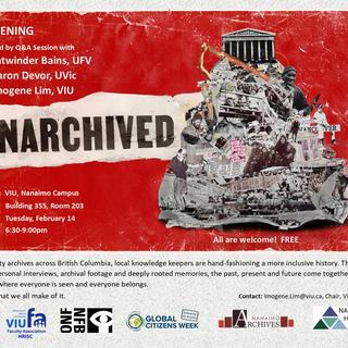 Unarchived Screening Flyer, Nanaimo - Feb 14