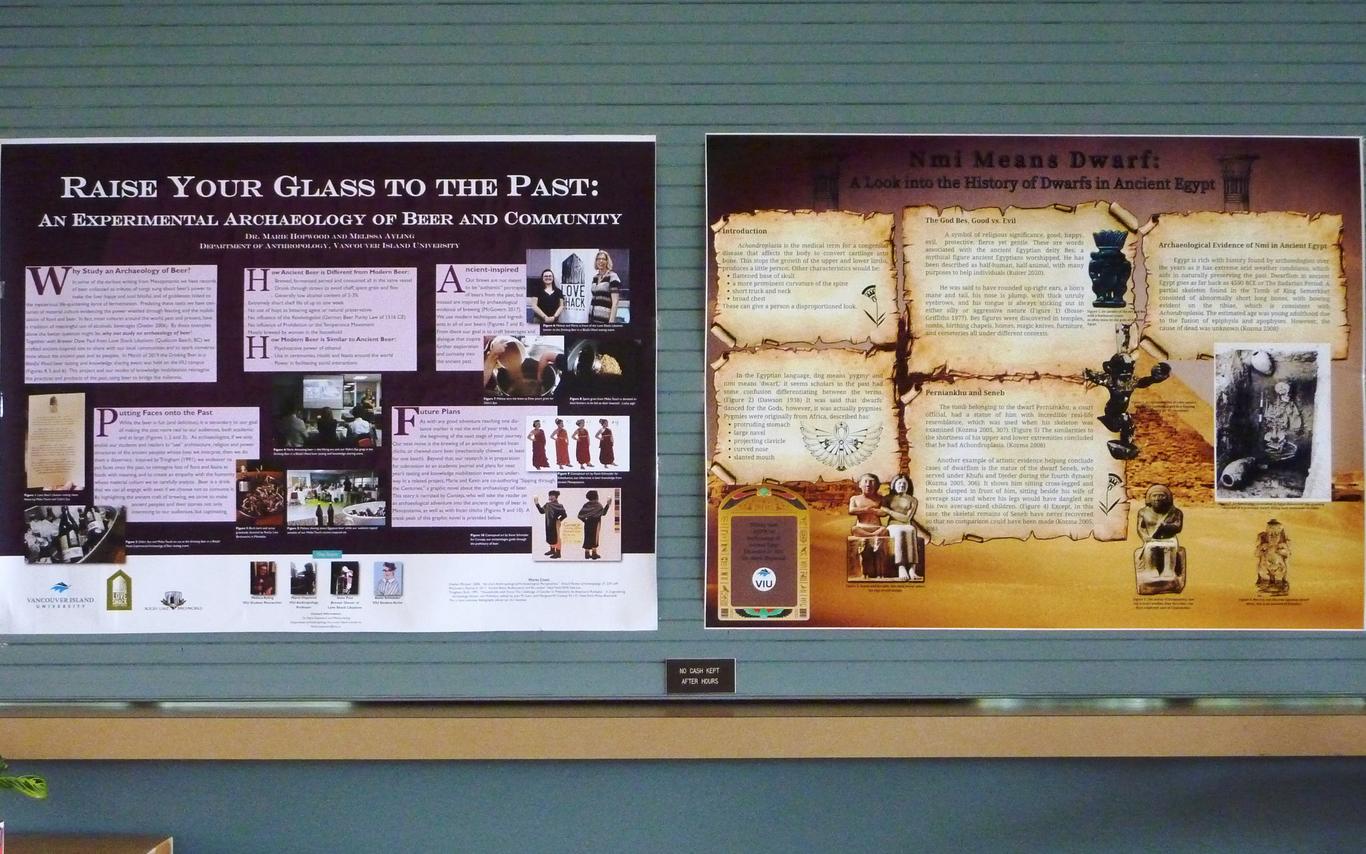 Two posters produced in ANTH course.