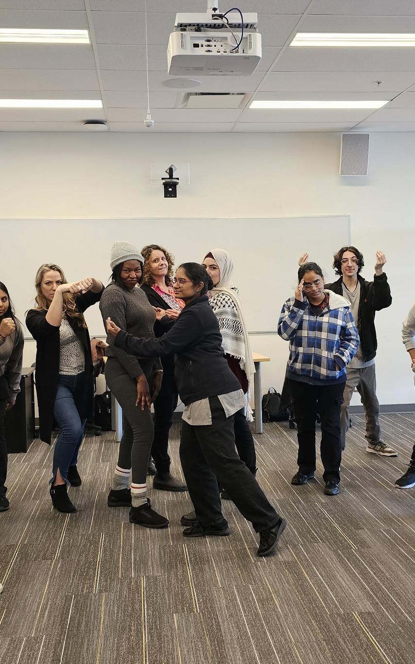 CBAIR students practicing public speaking. 